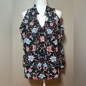 Cynthia Rowley Long Sleeve Cold Shoulder Top​